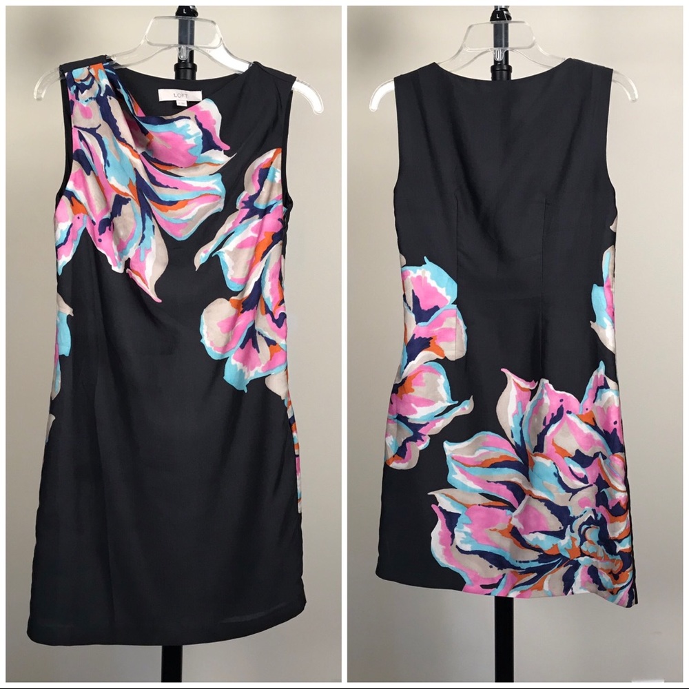 Ann Taylor Loft Slip floral dress size 0